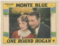 8k1110 ONE-ROUND HOGAN LC 1927 romantic close up of boxer Monte Blue & pretty Leila Hyams!