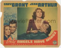 8k1111 ONLY ANGELS HAVE WINGS LC 1939 close portrait of sexy Rita Hayworth, Grant & Arthur in border!