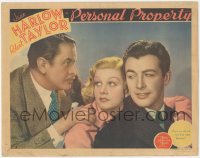 8k1124 PERSONAL PROPERTY LC 1937 dad Reginald Denny angry at son Robert Taylor & sexy Jean Harlow!