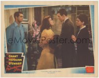 8k0505 PHILADELPHIA STORY LC 1940 Cary Grant with confused James Stewart & Katharine Hepburn!