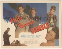 8k0668 PHILO VANCE'S GAMBLE TC 1947 Alan Curtis in the title role, sexy Vivian Austin, film noir!