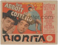 8k0680 RIO RITA TC 1942 Bud Abbott & Lou Costello with sexy full-length Eros Volusia, mirth & music!