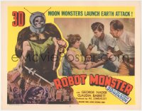 8k0532 ROBOT MONSTER 3D LC #7 1953 worst movie ever, Nader & Mylong help untie bound Barrett!