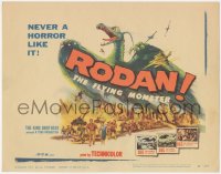 8k0682 RODAN TC 1957 Ishiro Honda's Sora no Daikaiju Radon, art of The Flying Monster over Fukuoka!