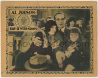 8k1170 SAY IT WITH SONGS LC 1929 Al Jolson with his arms around son Davey Lee & pretty Marian Nixon!