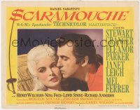 8k1171 SCARAMOUCHE LC #6 1952 great romantic close up of Stewart Granger & sexy Janet Leigh!