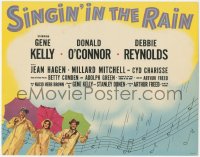 8k0688 SINGIN' IN THE RAIN TC 1952 Gene Kelly, Donald O'Connor & Debbie Reynolds, classic!