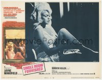 8k1182 SINGLE ROOM FURNISHED LC #4 1968 best close up of sexy Jayne Mansfield removing her nylon!