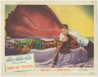 8k1183 SIREN OF ATLANTIS LC #2 1947 sexy Maria Montez & Jean-Pierre Aumont on cool conch shell bed!