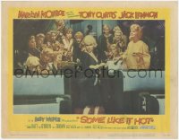 8k1191 SOME LIKE IT HOT LC #8 1959 sexy Marilyn Monroe with Tony Curtis, Jack Lemmon & band!