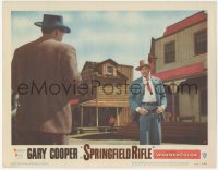 8k1199 SPRINGFIELD RIFLE LC #8 1952 great image of armed Gary Cooper facing man on the street!