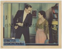 8k1205 STRICTLY DISHONORABLE LC 1931 Paul Lukas & Sidney Fox, early Preston Sturges, very rare!