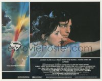 8k1206 SUPERMAN LC 1978 best close up of Christopher Reeve & Margot Kidder flying!