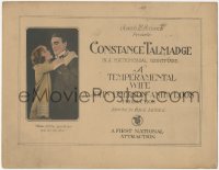 8k0701 TEMPERAMENTAL WIFE TC 1919 Constance Talmadge wants her husband to spank her, ultra rare!