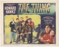 8k0541 THING LC #1 1951 Howard Hawks classic horror, best image of top cast with weapons, rare!