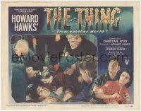 8k0546 THING LC #8 1951 Howard Hawks classic horror, Tobey, Sheridan, Martin & Dierkes help Franz!