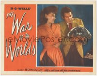 8k0534 WAR OF THE WORLDS LC #6 1953 Gene Barry & Ann Robinson find a piece of the alien ship!