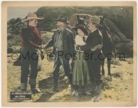 8k1283 WHITE OUTLAW LC 1925 cowboy hero Jack Hoxie is thanked for saving the day!