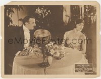 8k1285 WHO CARES LC 1919 Constance Talmadge is distracted while having dinner with husband, rare!