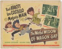 8k0726 WISTFUL WIDOW OF WAGON GAP TC 1947 Bud Abbott & Lou Costello chased by Majorie Main!