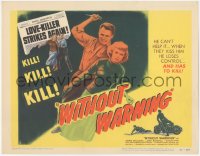8k0727 WITHOUT WARNING TC 1952 when they kiss the Love-Killer he loses control & has to kill!