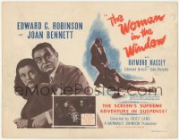 8k0730 WOMAN IN THE WINDOW TC R1953 Fritz Lang, Edward G. Robinson, sexy Joan Bennett, ultra rare!