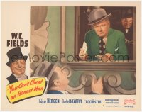 8k0521 YOU CAN'T CHEAT AN HONEST MAN LC #4 R1949 classic scene of W.C. Fields short changing man!