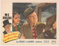 8k0523 YOU CAN'T CHEAT AN HONEST MAN LC #5 R1949 W.C. Fields & Constance Moore looking at photo!