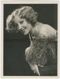 8m0214 BESSIE LOVE deluxe 10x13 still 1929 great portrait in feathers by Ruth Harriet Louise!