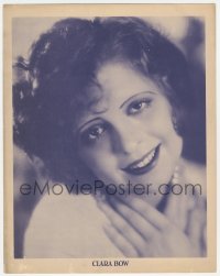 8m0230 CLARA BOW blue style deluxe 11x14 still 1920s head & shoulders portrait of the leading lady!
