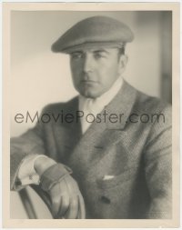 8m0233 CLIVE BROOK deluxe 11x14.25 still 1929 Paramount studio portrait with hat by Eugene Richee!