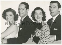 8m0278 MAN-PROOF 8x11 still 1938 Myrna Loy, Franchot Tone, Rosalind Russell, Walter Pidgeon