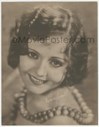 8m0283 NANCY CARROLL 11x14 still 1930s head & shoulders portrait with facsimile signature!