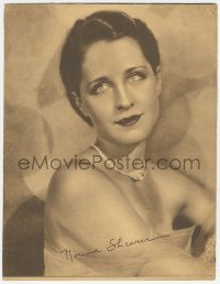 8m0285 NORMA SHEARER 11x14.5 still 1930s head & shoulders portrait with facsimile signature!