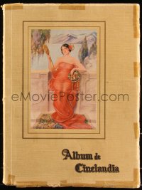 8m0990 ALBUM DE CINELANDIA softcover book 1928 early Hollywood stars, Sindelar art, Spanish language