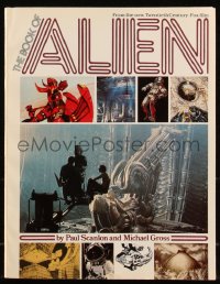 8m0991 ALIEN softcover book 1979 over 100 sketches & behind the scenes photographs from the movie!