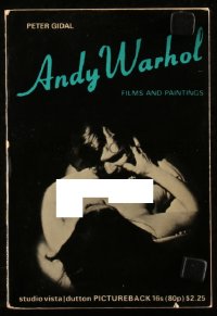 8m0993 ANDY WARHOL: FILMS & PAINTINGS English softcover book 1971 cool photographs & silkscreen art!