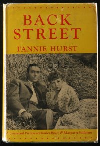 8m0836 BACK STREET Grosset & Dunlap movie edition hardcover book 1941 Boyer, Sullavan, Fannie Hurst!