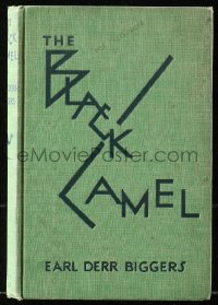 8m0841 BLACK CAMEL hardcover book 1929 by Earl Derr Biggers Charlie Chan novel that became a movie!
