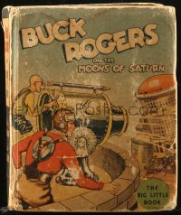 8m0848 BUCK ROGERS ON THE MOONS OF SATURN Big Little Book hardcover book 1934 Lt. Dick Calkins art!
