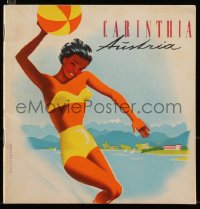 8m0997 CARINTHIA AUSTRIA Austrian softcover book 1950s Walter Hofmann art of sexy woman in bikini!