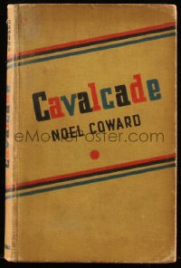 8m0851 CAVALCADE English hardcover book 1930s Noel Coward, with images from the stage play!