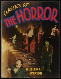 8m0998 CLASSICS OF THE HORROR FILM signed 8th edition softcover book 1990 by author William Everson!