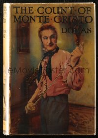 8m0860 COUNT OF MONTE CRISTO movie edition English hardcover book 1934 Alexandre Dumas Pere's novel!