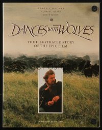 8m1005 DANCES WITH WOLVES softcover book 1990 the illustrated story of the epic Kevin Kostner film!