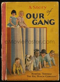 8m0864 DAY WITH OUR GANG Whitman hardcover book 1929 filled with wonderful color pictures by Stax!