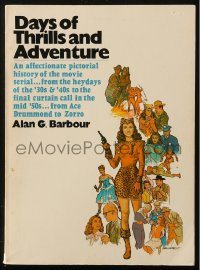 8m1006 DAYS OF THRILLS & ADVENTURE first Collier Books edition softcover book 1970 Alan G. Barbour!