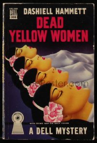 8m1168 DEAD YELLOW WOMAN mapback paperback book 1947 six tough detective cases by Dashiell Hammett!