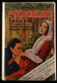 8m0875 EVANGELINE A.L. Burt movie edition hardcover book 1929 scenes from the Dolores Del Rio movie!