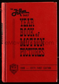 8m1212 FILM DAILY YEARBOOK OF MOTION PICTURES hardcover book 1969 loaded with movie information!